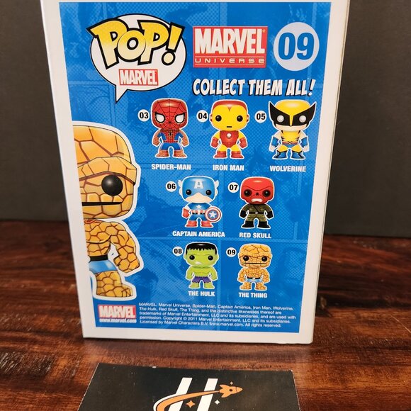Marvel The Thing (Black & White) Funko PoP! Vinyl Figure #09 Gemini Collectibles - Picture 3 of 8